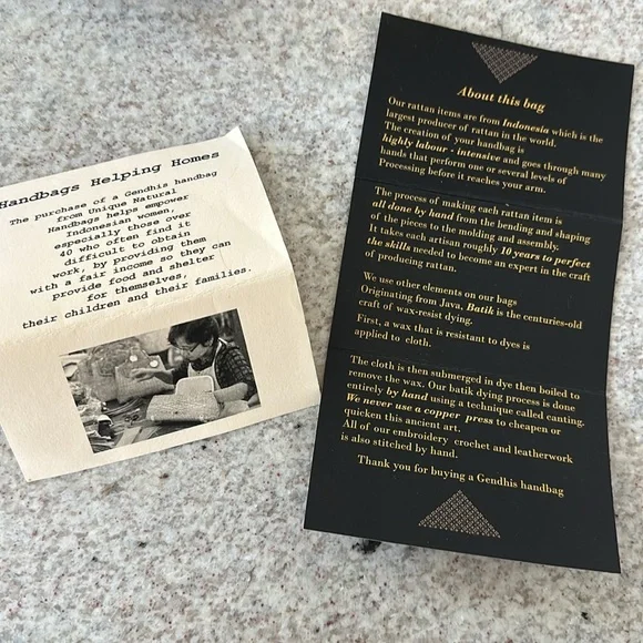 PreOwned Excellent Condition Gendhis Ratan bag with 2 straps - Picture 14 of 16